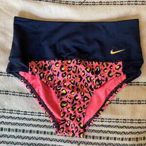 Nike blue and pattern swimwear small